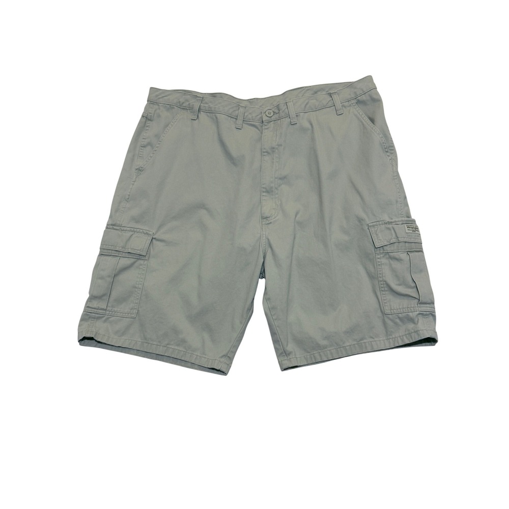 Wrangler Mens Cargo Shorts Size 44‎ Khaki 100% Cotton Relaxed Fit Casual